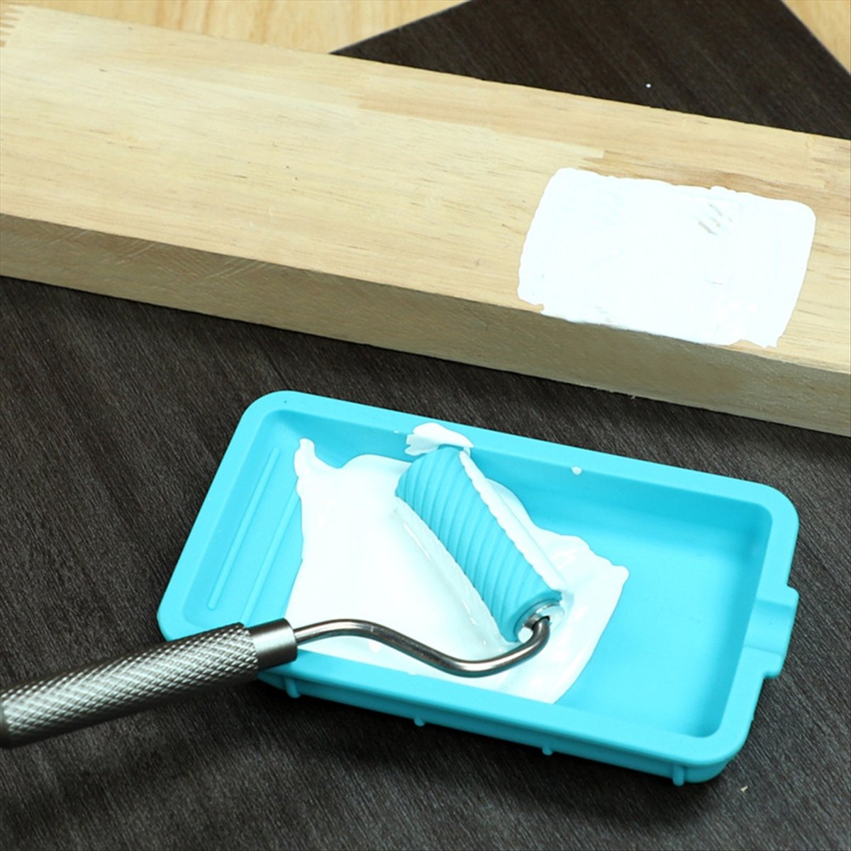 Woodworking Projects Art - L63A Silicone Glue Roller with Tray