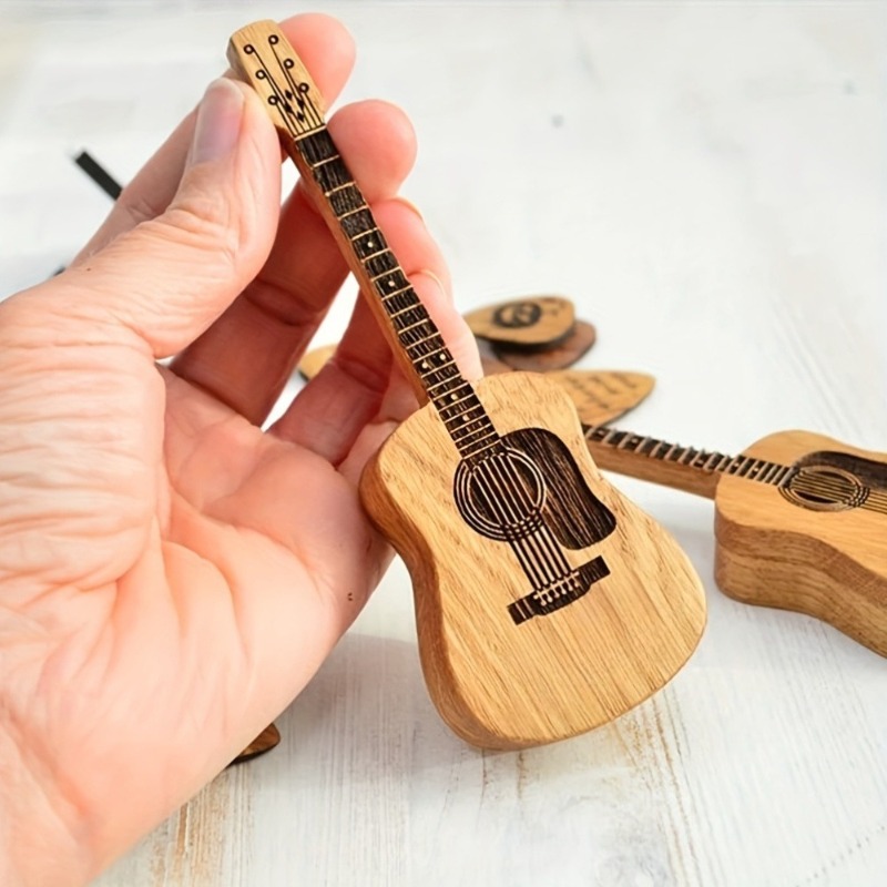 Woodworking Show - 1 Set Creative Guitar Pick Display,
