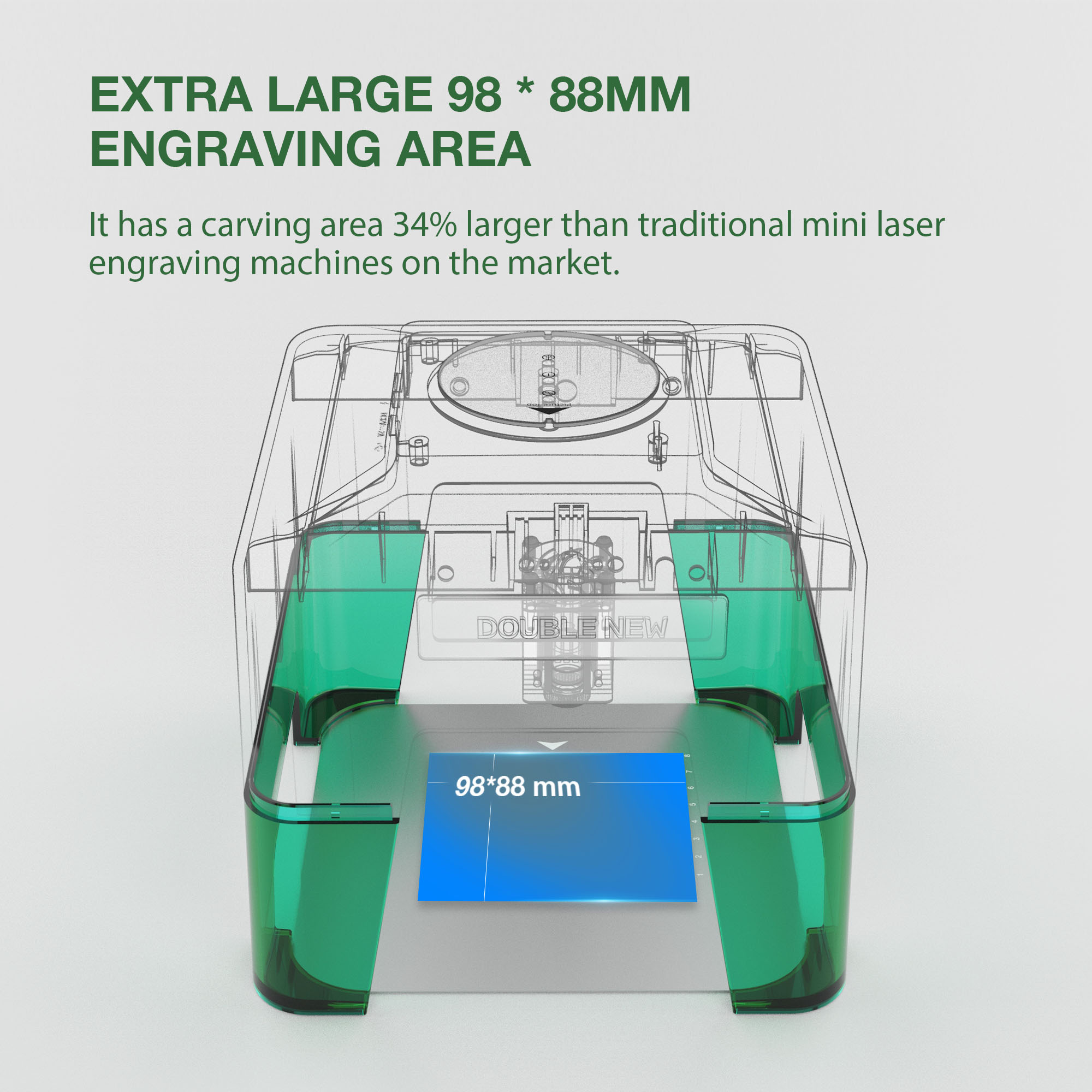 3W Mini Laser Engraver Portabl - đánh giá và giá Woodworking Logo