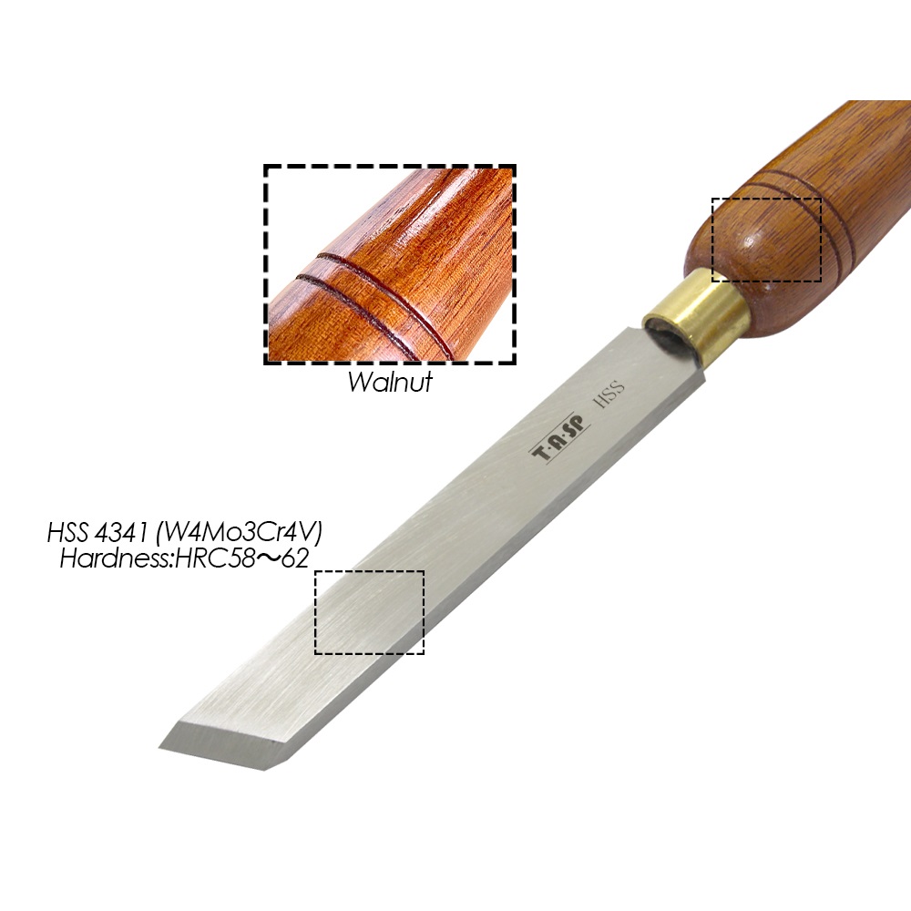 TASP HSS Wood Lathe Skew Chise - đánh giá và giá Skew Chisel Wood