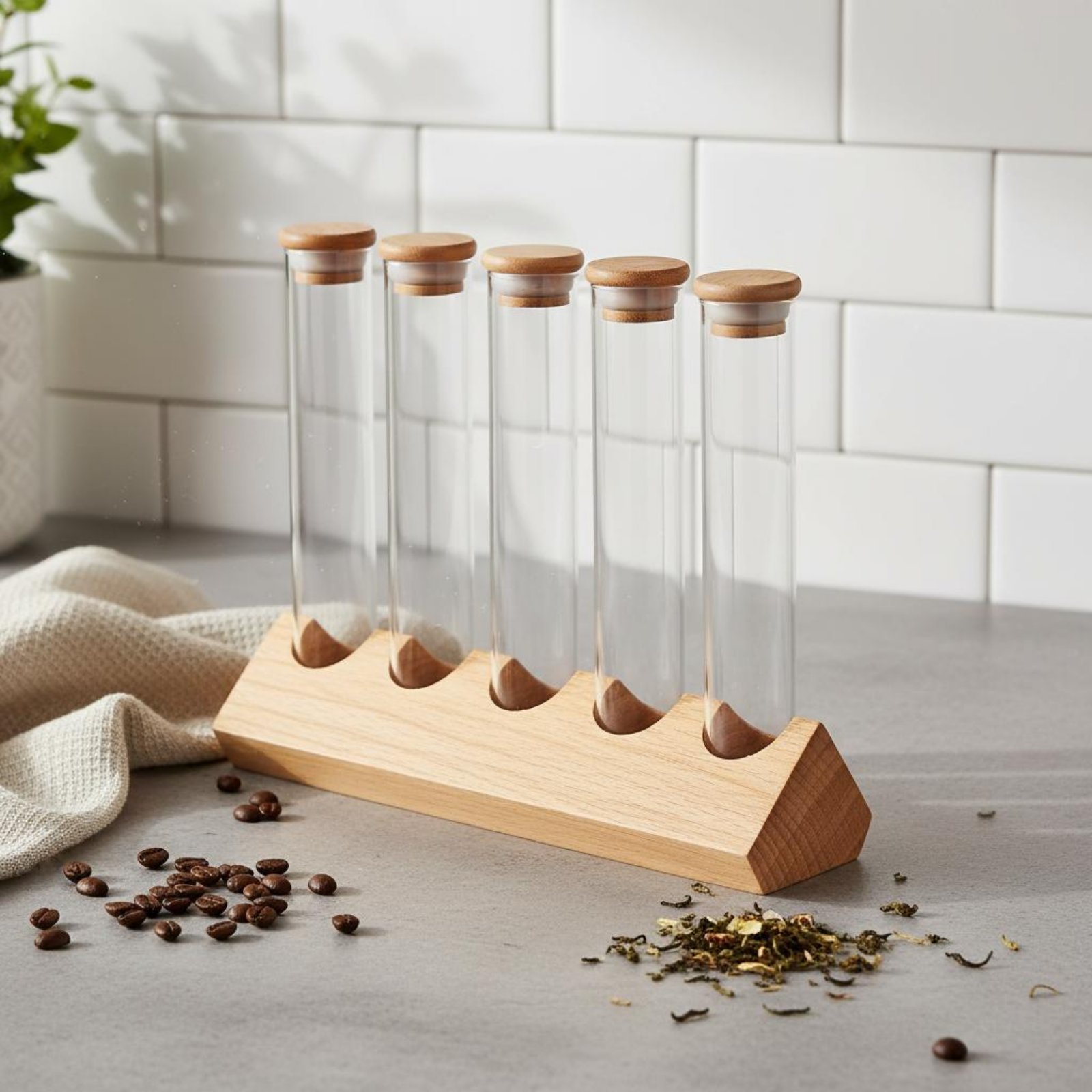 Glass Tube Container Set with  - đánh giá và giá Woodworking Show