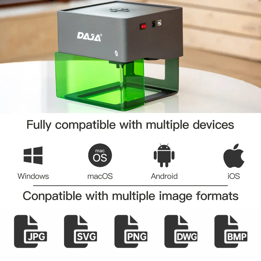 DAJA Laser Engraver CNC DIY DJ - đánh giá và giá Woodworking Logo