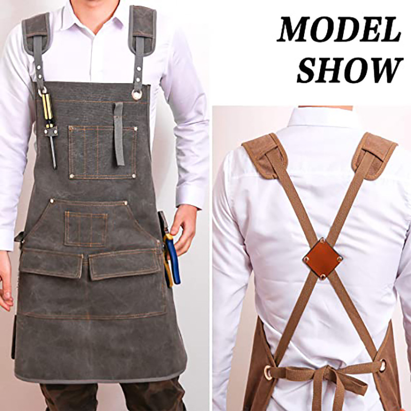 Simple Thickened Canvas Apron  - đánh giá và giá Woodworking Logo